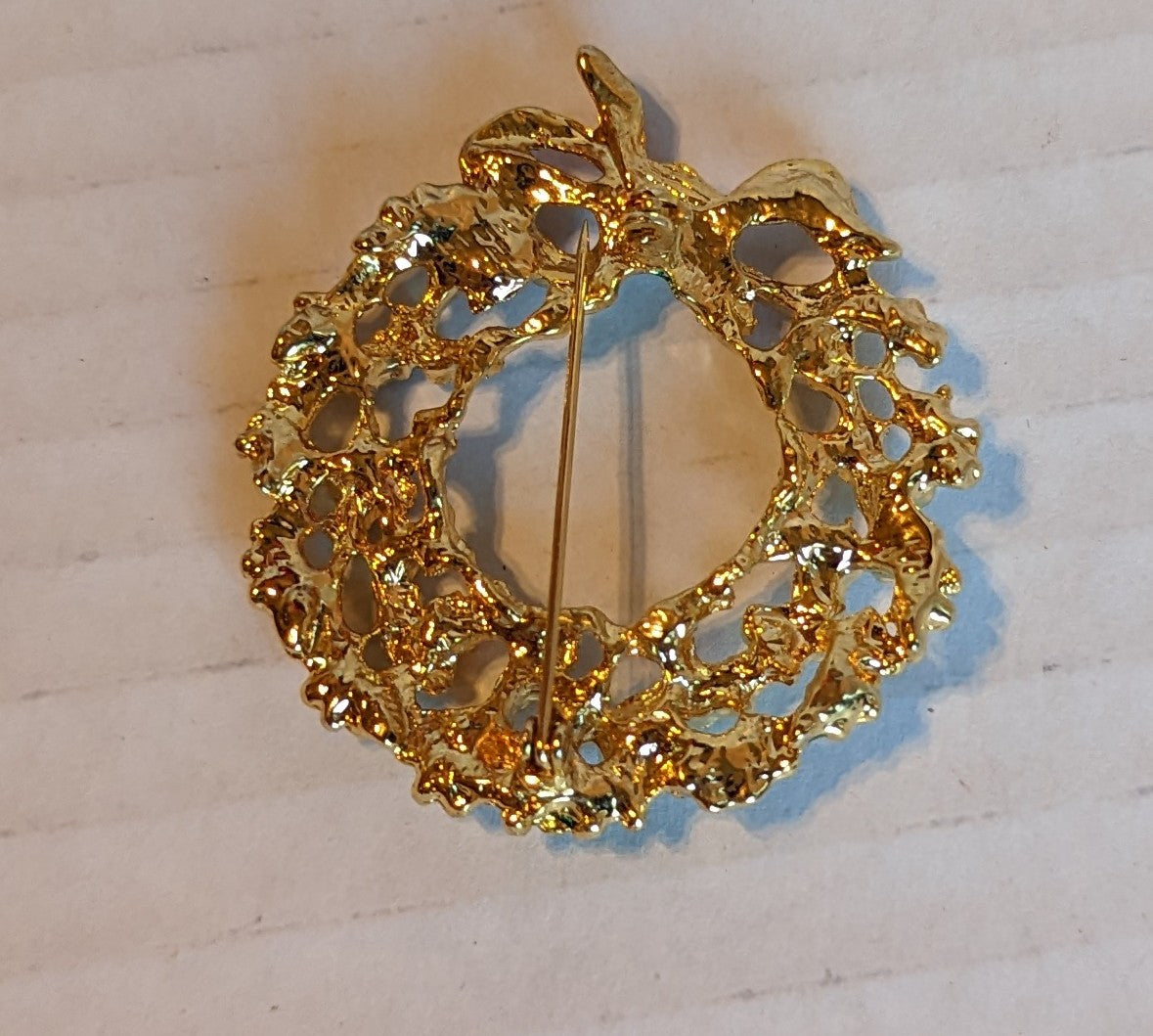 Christmas Wreath Vintage Brooch