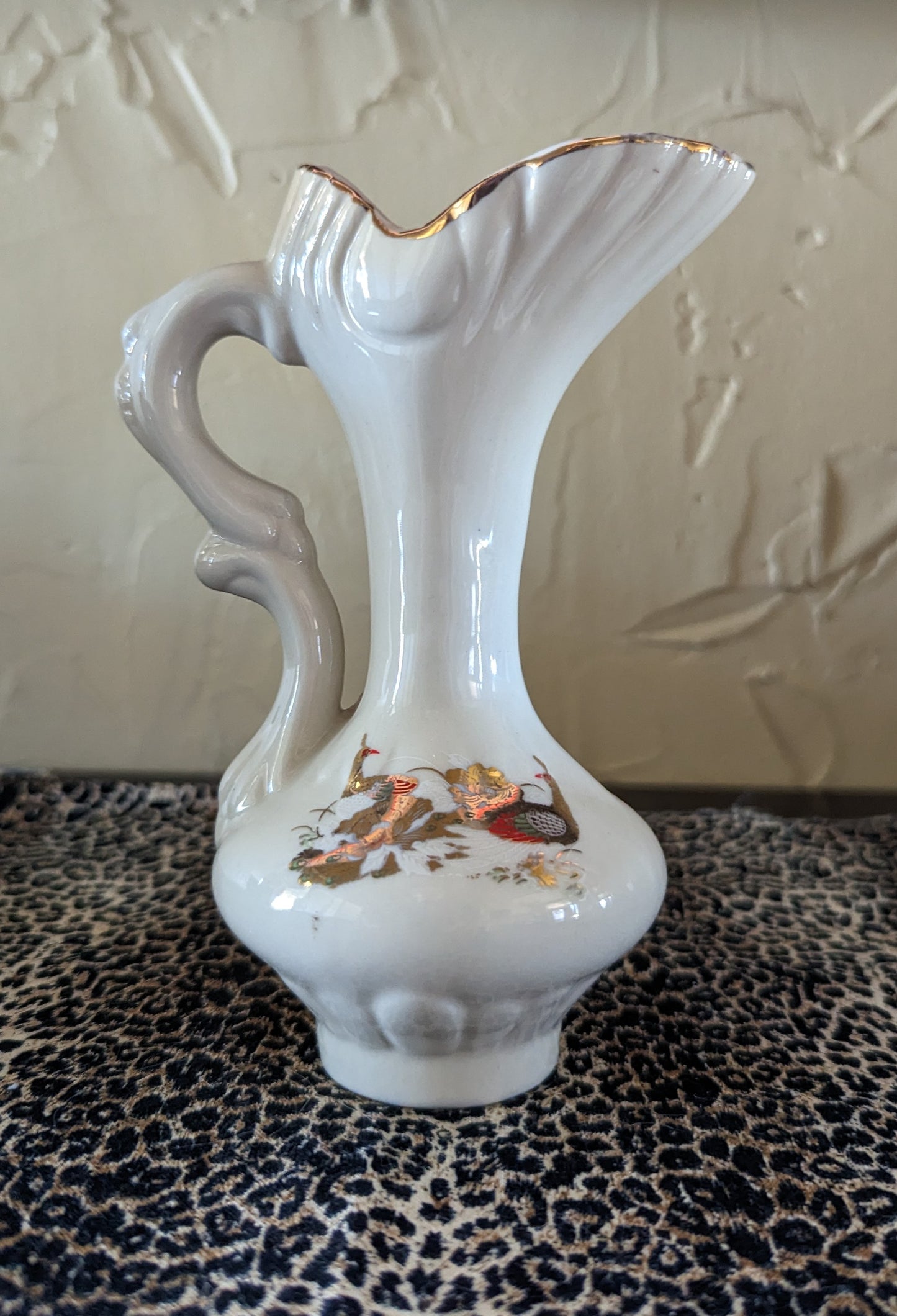 Asian Style Vintage Pitcher/Bud Vase