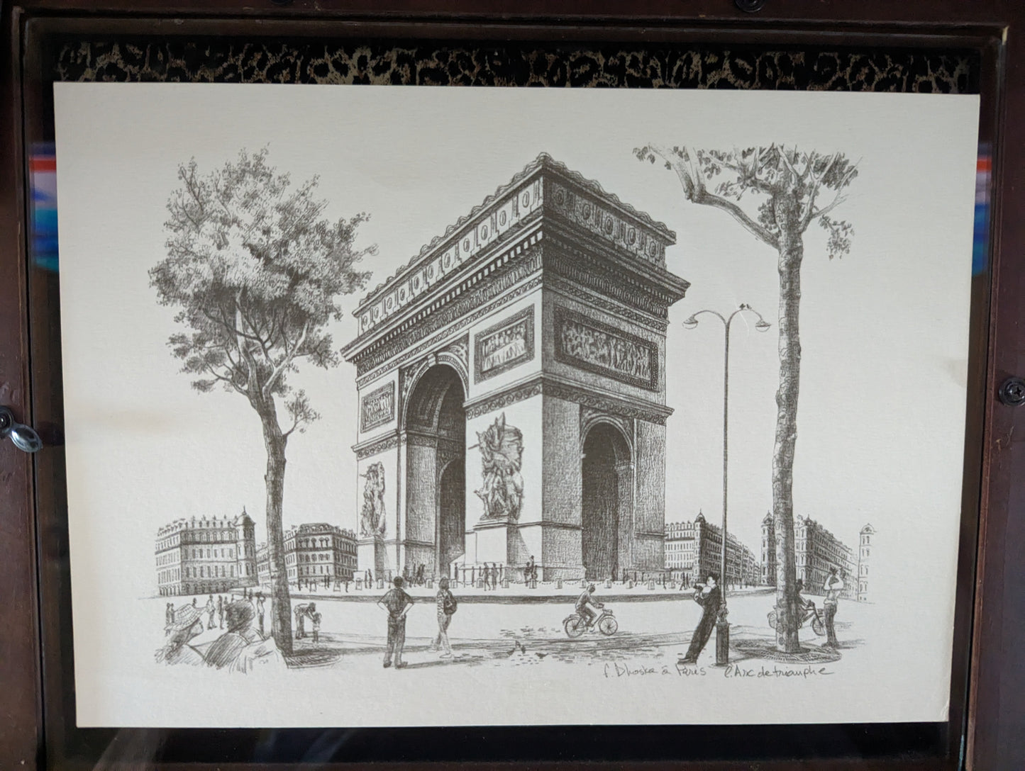 f. Dhoska Print of l. Arc de Triomphe in Paris