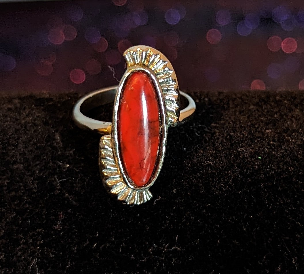 Southwest Look Ring with Adjustable Band